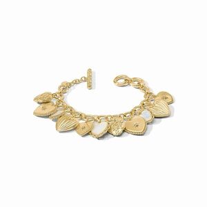 Gold Heart Charm Bracelet